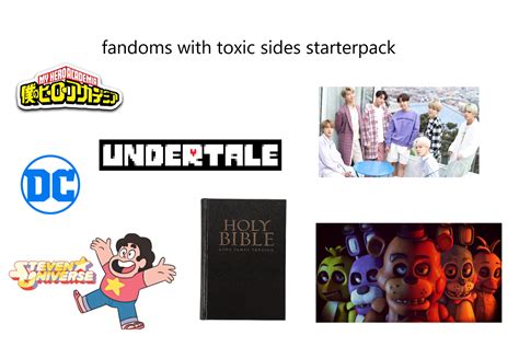 Fandoms With Toxic Side Starterpack R Starterpacks