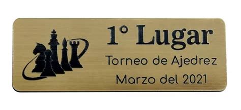 Placa Adhesiva Para Trofeo 48cm2 Grabado Personalizado Mercadolibre