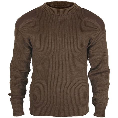 Mens Gi Style Acrylic Commando Sweater Camouflageca