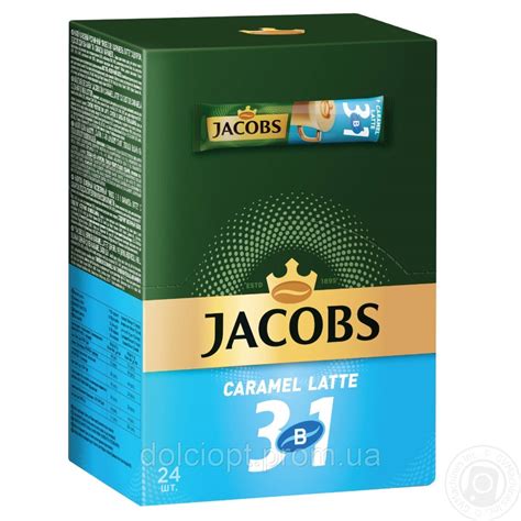 Кава Jacobs ( Якобс ) 3 в 1 Caramel Latte ( Карамель Лате ) 24 стика ...