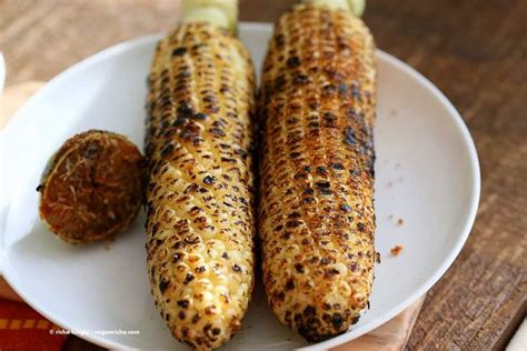 Indian Roasted Corn On The Cob Street Style Butta Or Bhutta Recipe