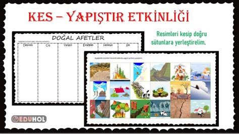 Doğal Afetler Eduhol Etkinlik İndir Oyun Oyna Test Çöz Video İzle