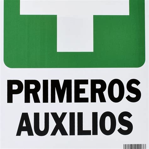 Letrero De PlÁstico Para Pared Primeros Auxilios 355 X 225 Cm The