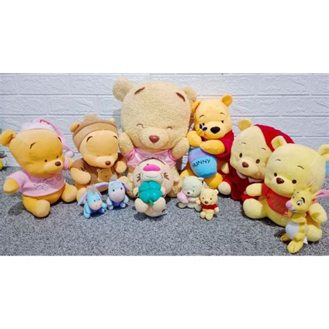 Jual Boneka Keluarga Winnie The Pooh Piglet Tiger Eor Albino Pink Putih