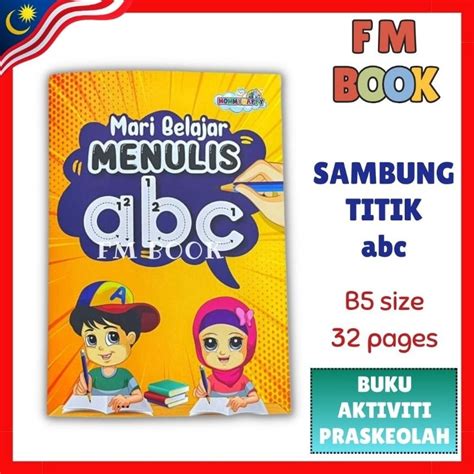 Buku Sambung Titik Tracing Dot To Dot Nombor Prasekolah Book Latihan