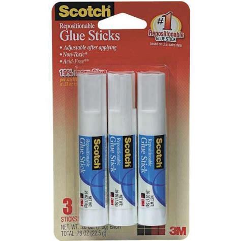 3m 3pack Scotch Restickable Glue Stick For Sale Online Ebay