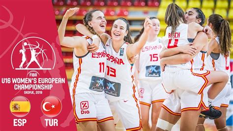 Spain V Turkey Full Game FIBA U16 Women S European Championship