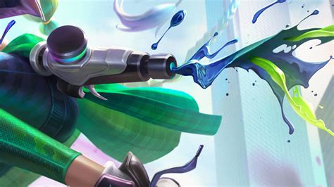 Foritis Wang League Of Legends：wild Rift Chromacrash Jinx Splash Art