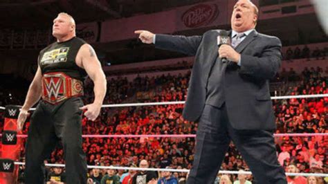 Why Did Paul Heyman Leave Brock Lesnar Firstsportz Ssports