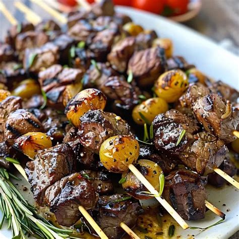 Grilling Rosemary Garlic Steak Kebabs A Step By Step Guide