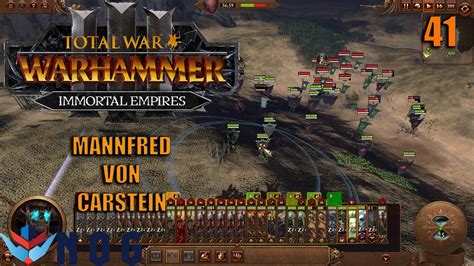 Pushing North Mannfred Von Carstein Total War Warhammer Iii