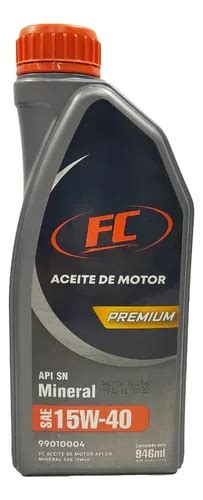 Aceite De Motor Api Sn Mineral Sae W Marca Fc Mercadolibre