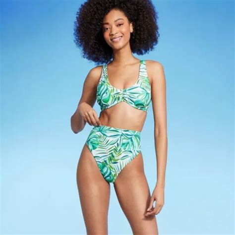 Shade Shore Swim Nwt Shade Shore Womens High Waist High Leg Extra Cheeky Bikini Bottom