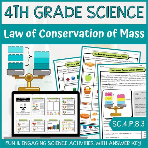 Law Of Conservation Of Mass Worksheet Answer Key – Fun Teacher
