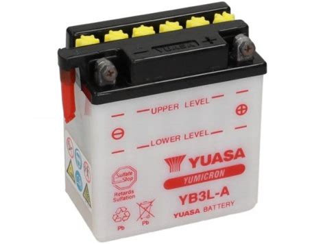 Batterie Standard YUASA YB3L A 12V 3Ah 99x56x110mm ohne Säure