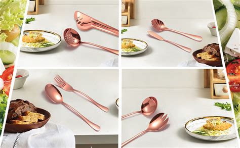 Amazon Keyoxy Rose Gold Silverware Set For Pcs Stainless