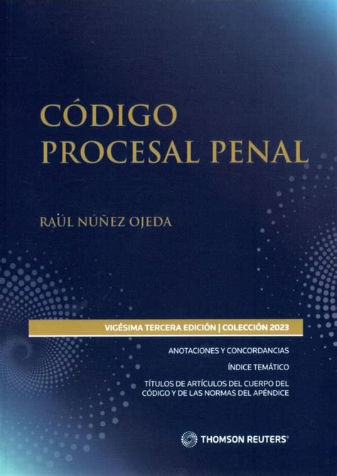 C Digo Procesal Penal Profesional Thomson Reuters Atico Libros