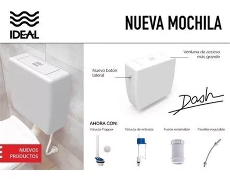 Mochila Inodoro Deposito Colgar A Codo Ideal Dash Plastico