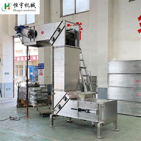 Food Conveying Equipment Continuous Feed Mill Chain Z Type Vertical