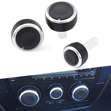 Aluminum Alloy Air Conditioning Knob AC Knob Heat Control Button For