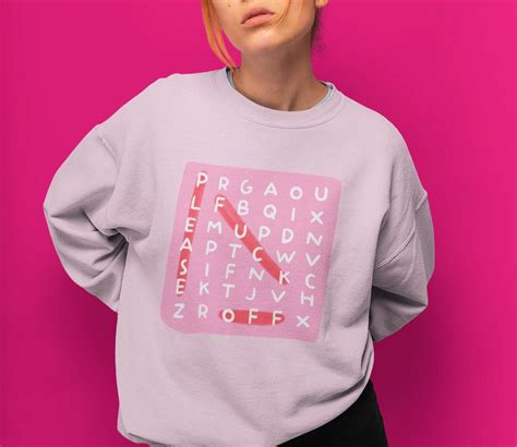 Please Fuck Off Word Search Gildan Unisex Sweatshirt Etsy