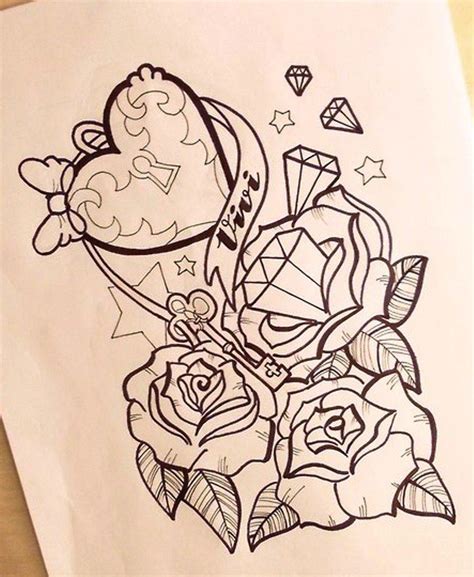 Popular Tattoo Design Girly Anchor Tattoo Drawings Tattoo Drawings