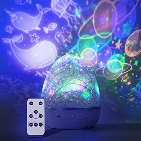 Anti-Glare Soft Kids Night Light Projector with Remote Control and ...