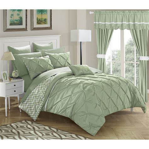 Strick And Bolton Josephine 20 Piece Green Bed In A Bag Comforter Set