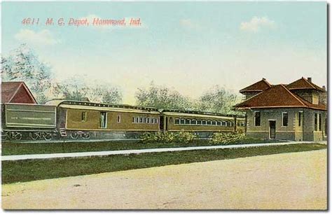 Michigan Central Railroad Depot Hammond Indiana C1910 Po Flickr