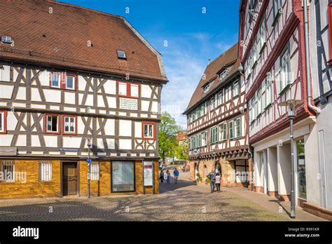 Historical City of Bensheim, Germany Stock Photo - Alamy