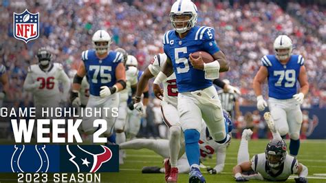 Indianapolis Colts vs. Houston Texans Game Highlights | NFL 2023 Week 2 - YouTube