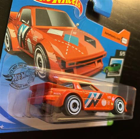 Hot Wheels Mazda RX 7 Orange Speed Blur Modelo en miniatura de coleccionista difícil de
