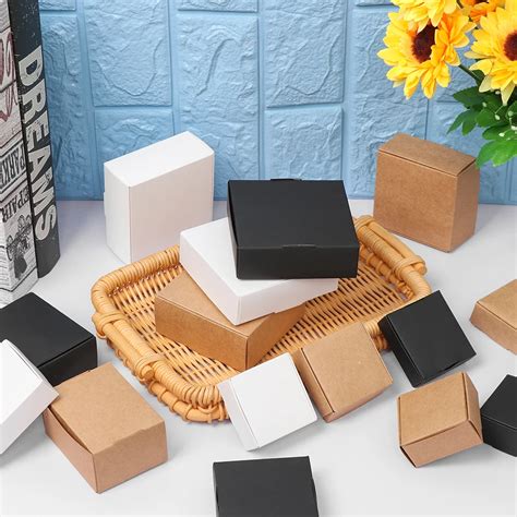 Подарочная коробка из крафт-бумаги, 10 шт | AliExpress