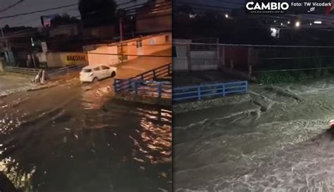 Fuertes Lluvias Provocaron El Desbordamiento Del Río Alseseca Video