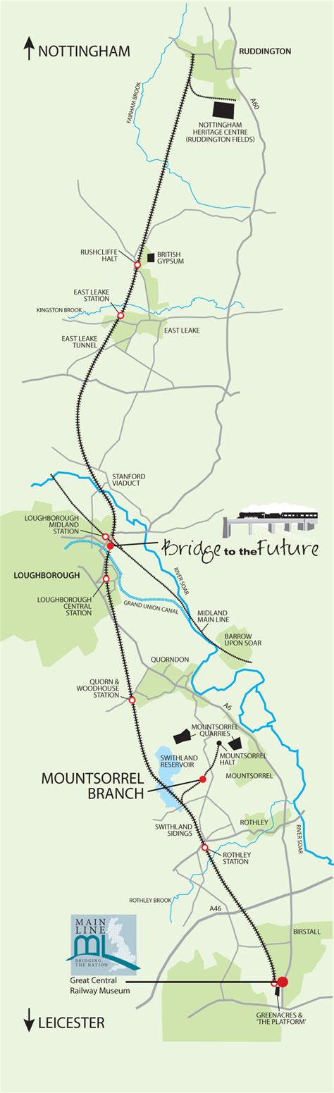 Whole Line Map April 2016 Great Central Railway The Uks Only Main Line Heritage Railway