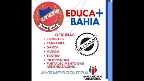 OFICINAS EDUCA MAIS BAHIA CEAD 2022 YouTube