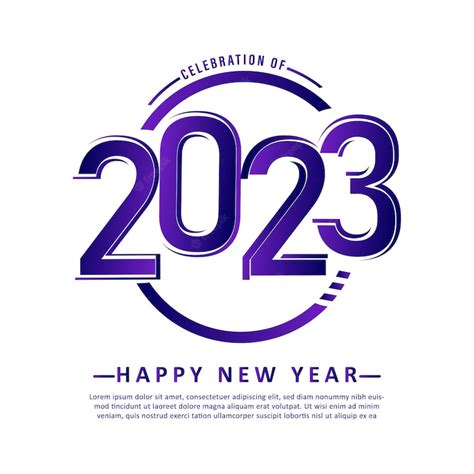 Premium Vector Happy New Year 2023 Poster Design