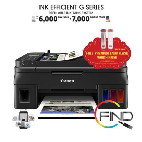 Canon Pixma G Aio All In One Refillable Ink Tank System With Adf