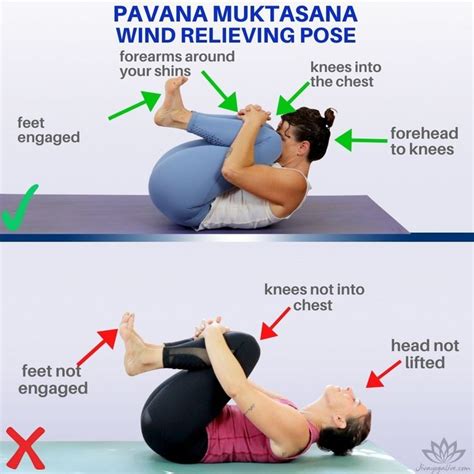 Wind Relieving Pose Yoga Posture Pavanamuktasana How To Do It