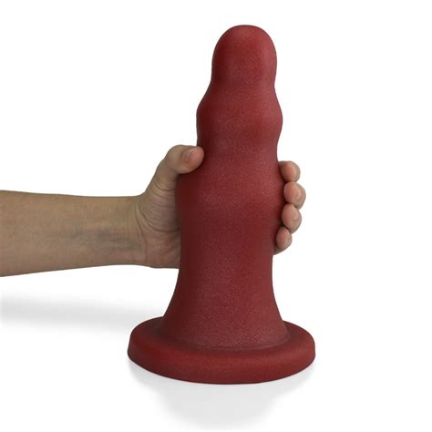 Plug Anal Gigante Flexível Escalonado 23 x 8cm Vermelho Sex Shop