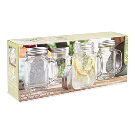 Glass Mason Jar Mugs with Lids, 8-Piece Set | Big Lots