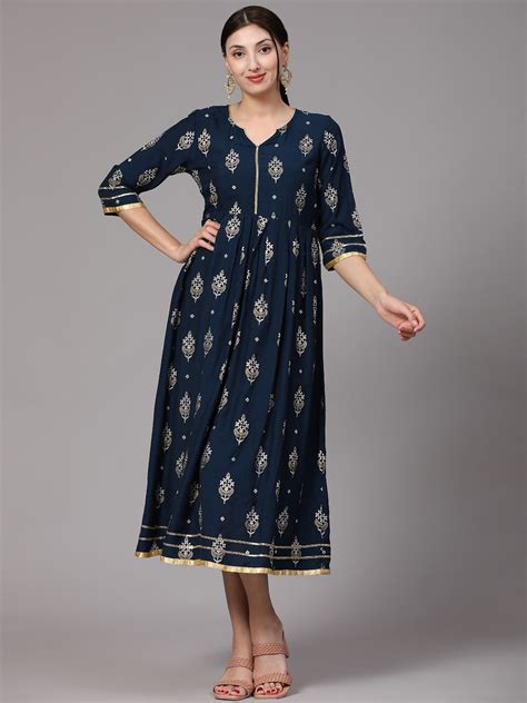 Buy V Tradition Ethnic Motifs Printed Anarkali Kurta Kurtas For Women