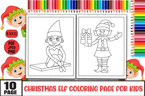 Christmas Elves Coloring Pages 2022 Christmas 2022 Update