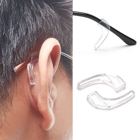 25 Pairs Eyeglasses Ear Grip Ear Hooks Anti Slip Holder Eyeglasses Stoppers Temple Tips Sleeve