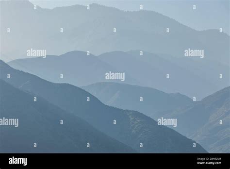 Silhouette Of Mountain Range Stock Photo Alamy