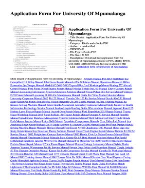 Fillable Online Tfws Application Form For University Of Mpumalanga