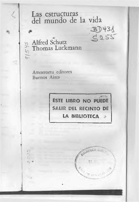 03 Schütz Las estructuras del mundo de la vida 2 f 5 y 5 Las