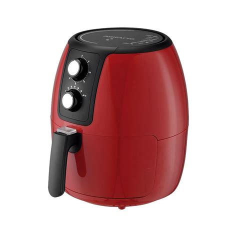 Fritadeira AirFryer Elétrica Sem Óleo Panela 3 6 Litros 1400W Timer