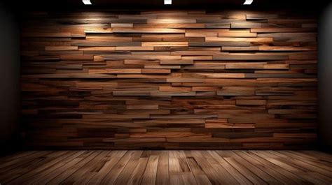 Wooden Wall Background With Lights Stock Fotos çkar, 3d Rendering Image ...