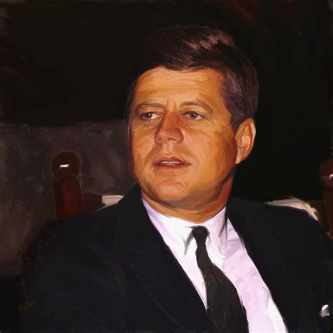 John Fitzgerald Kennedy Painting By Nop Briex